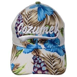 Cozumel Snapback Trucker Hat Multi One Size Adjustable Mesh Back Embroidered